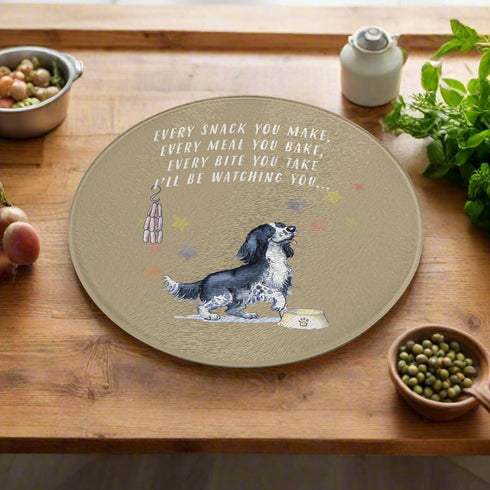 Sprocker Black & White Trivet